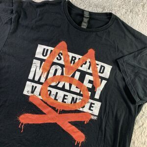 AEW Jon Moxley Shirt Mens Extra Large Black Orange White Mox All Elite Wrestling